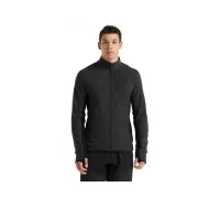 Кофта чоловіча Icebreaker, Descender LS Zip JET, HTHR/BLACK, XL (арт.104 853 A01 XL)