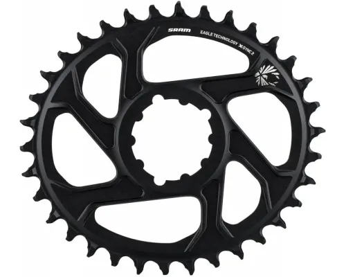 Зірка шатуна Sram, X-SYNC EAGLE OVAL 38T DM 3 OFF B BLK
